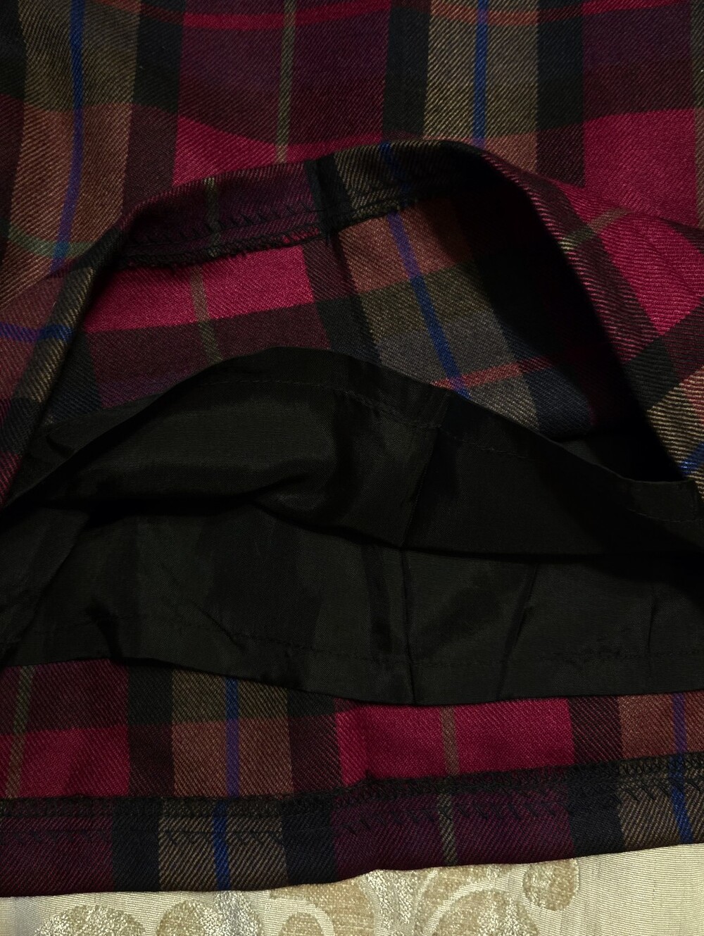 Vintage Nygard Collection Wool Plaid High Waist Walking Bermuda Shorts Size 16 - Picture 8 of 12